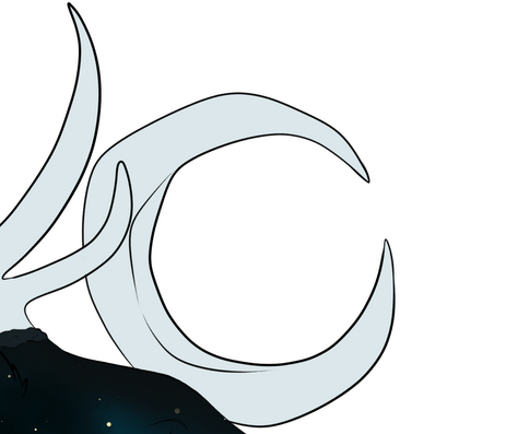 Crescent shaped horn